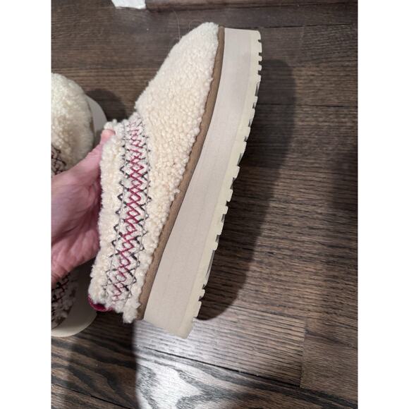 UGG Tazz Braid Platform Slippers Sandals 'Natural' Women's Size 9 NEW - Picture 3 of 16